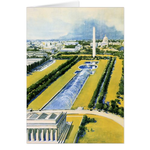 Washington Vintage Travel Poster Restored