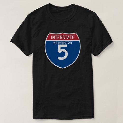 Washington WA I_5 Interstate Highway Shield _ T_Shirt