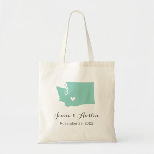 Washington Wedding Welcome Tote Bag