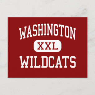 Washington - Wildcats - High - Kansas City Kansas Postcard