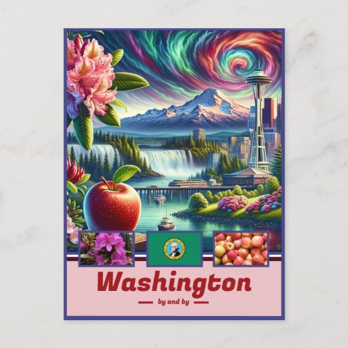 Washington Wonders Iconic Landscapes Postcard