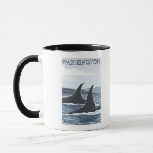 WashingtonOrca Fins Mug