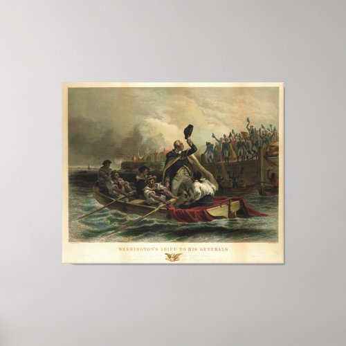 Washingtons Adieu to his Generals Canvas Print