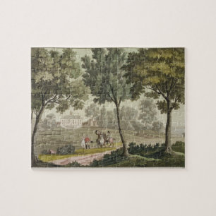 Washington's house at Mount Vernon, from 'Le Costu Jigsaw Puzzle