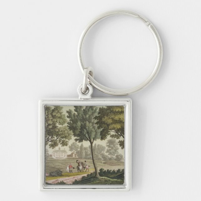 Washington's house at Mount Vernon, from 'Le Costu Keychain (Front)