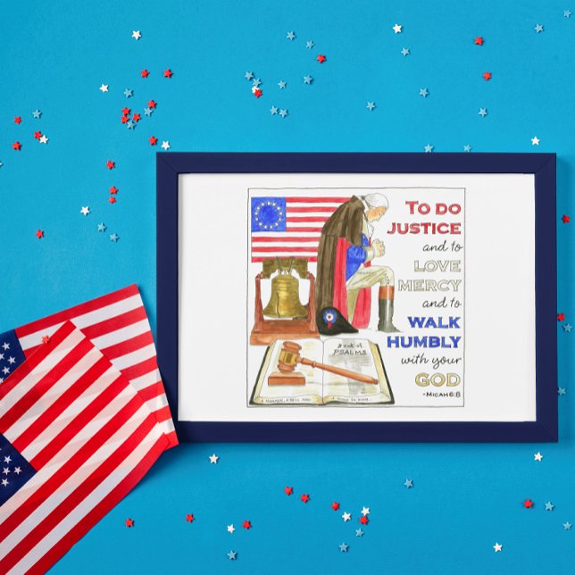 Washington's Prayer Patriotic  Postcard (Creator Uploaded)