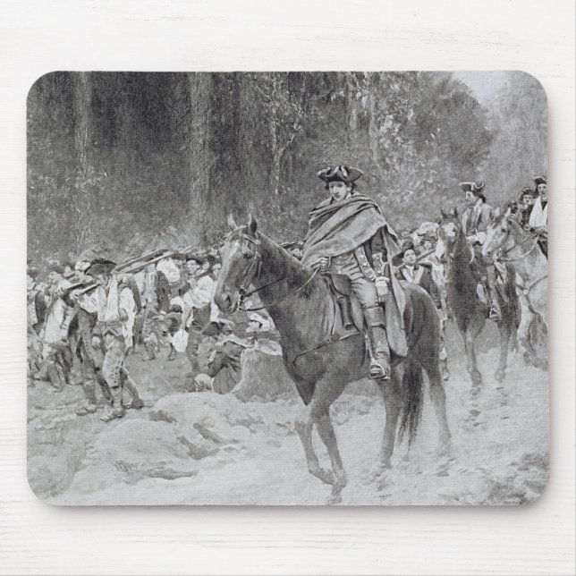 Washington's Retreat from Great Meadows Mouse Pad (Front)
