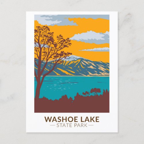 Washoe Lake State Park Nevada Vintage Postcard