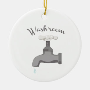 Washroom Ceramic Ornament