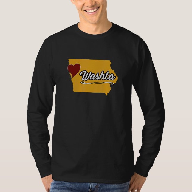 WASHTA IOWA IA USA  Cute Souvenir Merch  US City S T-Shirt (Front)