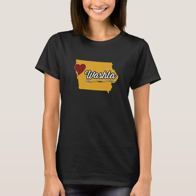 WASHTA IOWA IA USA  Cute Souvenir Merch  US City S T-Shirt (Front)