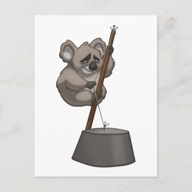 Washtub-Playin’ Koala Postcard (Front)