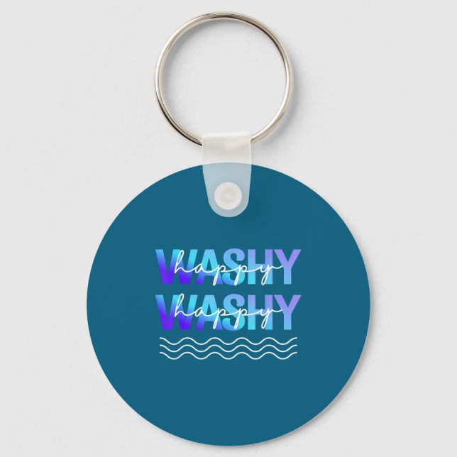 Washy Washy Funny Ship Washy Washy Cruise  Keychain (Front)