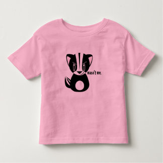 "Wasn't Me" Cartoon Skunk Tee
