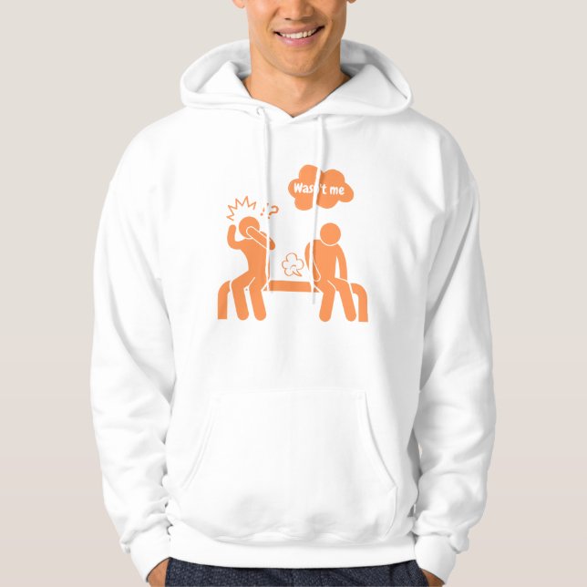 wasn't me, i don't fart hoodie (Front)