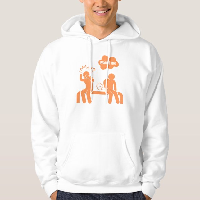 wasn't me, i don't fart hoodie (Front)