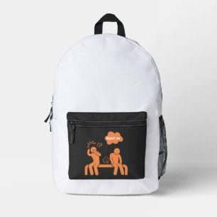 wasn't me, i don't fart printed backpack