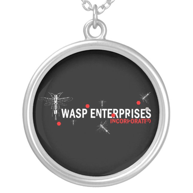 Wasp Enterprises Silver Plated Necklace (Front)