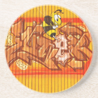 Wasp Graffiti Wall Coaster