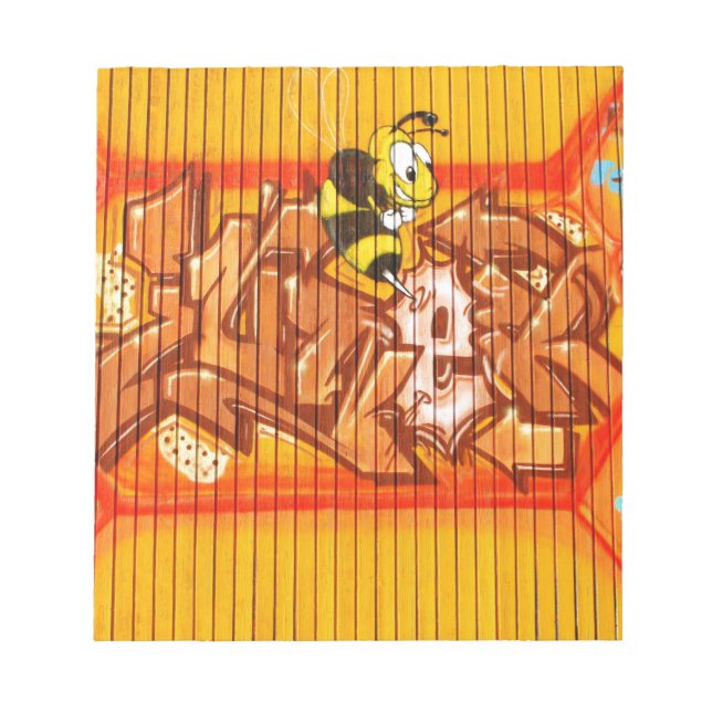 Wasp Graffiti Wall Notepad (Front)
