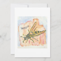 Wasp Greeting Card