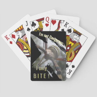 Wasp Spider Close Up Fun Cust. Text Poker Cards