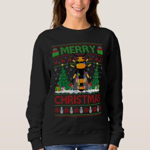 Wasp   Xmas Tree Ugly Santa Wasp Christmas Sweatshirt