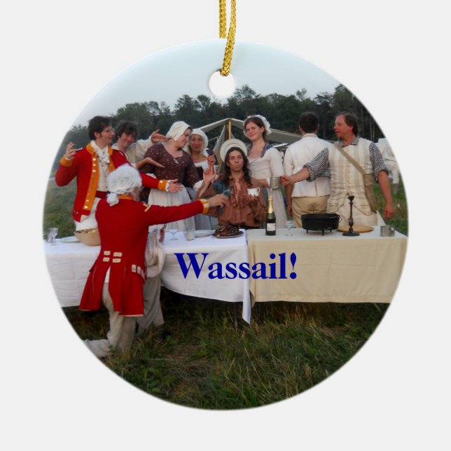 Wassail! Ceramic Ornament (Front)