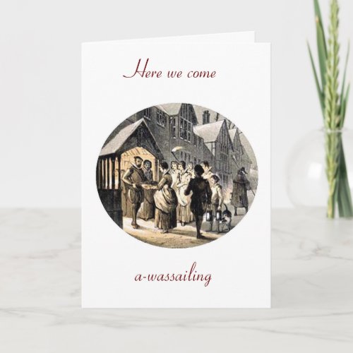 Wassail Christmas Greeting Holiday Card