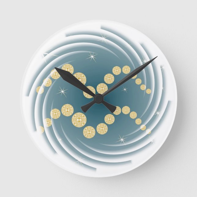 Wassermann 21. Januar bis 18. Februar Uhr Round Clock (Front)