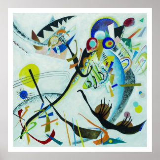 Wassily Kandinsky 1921 Segment blue Poster