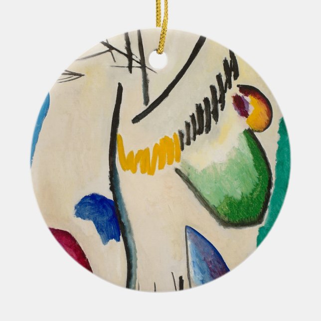 Wassily Kandinsky Abstract Artwork Ceramic Ornament (Front)