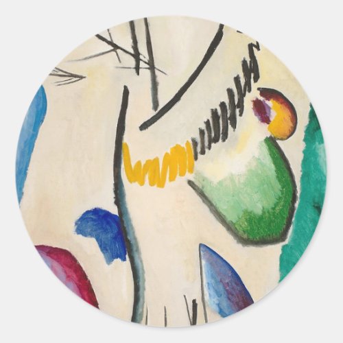 Wassily Kandinsky Abstract Artwork Classic Round Sticker
