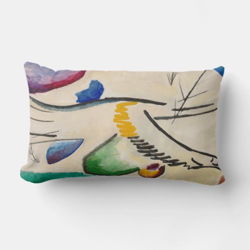 Wassily Kandinsky Abstract Artwork Lumbar Pillow