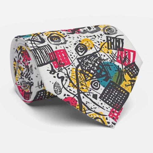 Wassily Kandinsky Abstract Expressionist Art Tie