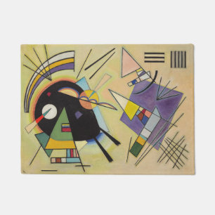 WASSILY KANDINSKY - Black and violet Doormat