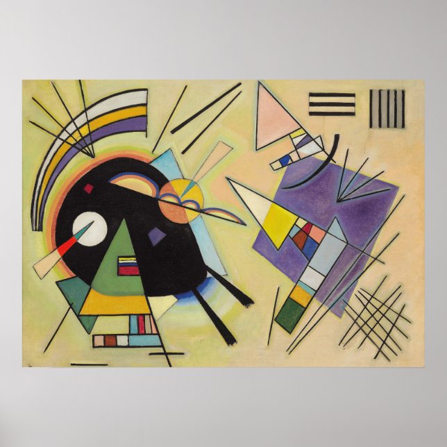 WASSILY KANDINSKY - Black and violet Poster (Front)
