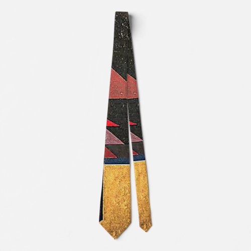 Wassily Kandinsky _ Brownish abstract art Neck Tie