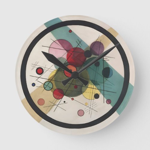 Wassily Kandinsky Circles In A Circle Round Clock