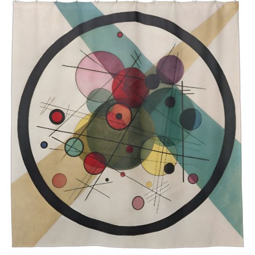 Wassily Kandinsky Circles In A Circle Shower Curtain