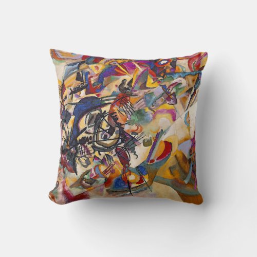 Wassily Kandinsky _ Composition 7 Abstract Art Throw Pillow