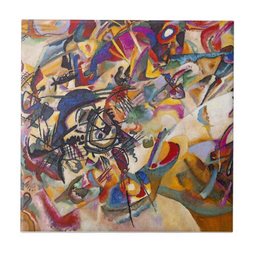 Wassily Kandinsky _ Composition 7 Abstract Art Tile