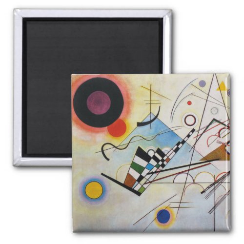 Wassily Kandinsky _ Composition 8 _ Functional Art Magnet