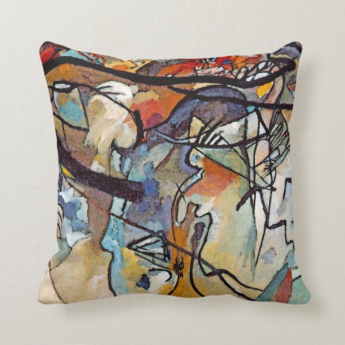 Wassily Kandinsky Composition Five Throw Pillows