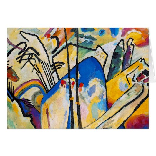 Wassily Kandinsky Composition Four - Abstract Art Cards (Front Horizontal)