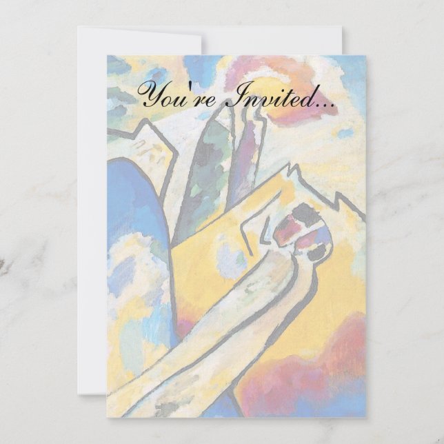Wassily Kandinsky Composition Four - Abstract Art Invitation (Front)