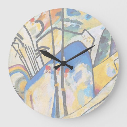 Wassily Kandinsky Composition Four _ Abstract Art Large Clock