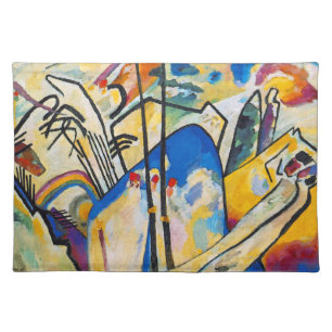 Wassily Kandinsky Composition Four - Abstract Art Placemat