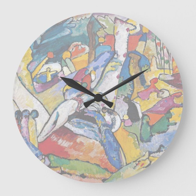 Wassily Kandinsky - Composition II Abstract Art Large Clock (Front)