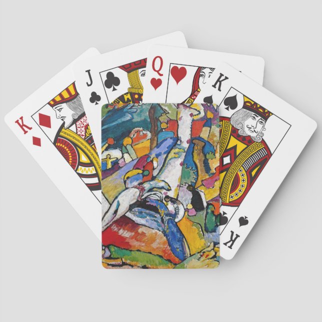 Wassily Kandinsky - Composition II Abstract Art Poker Cards (Back)